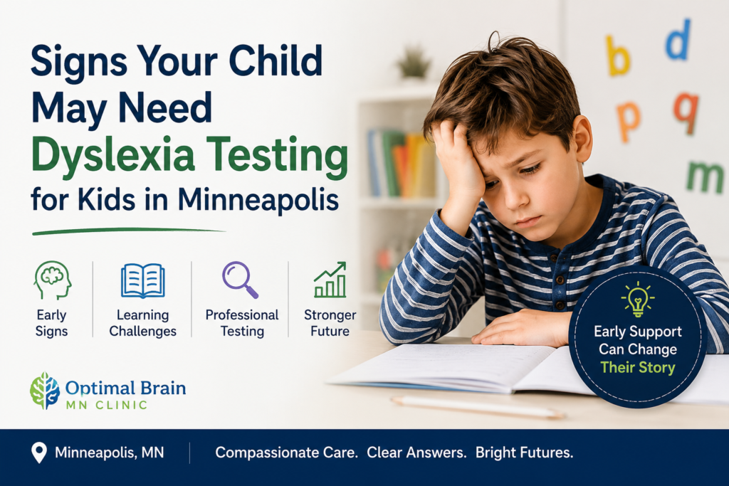 dyslexia testing for kids in Minneapolis