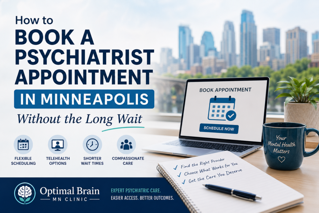 book psychiatrist appointment in Minneapolis